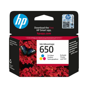 HP 650 Tri Colour Ink Cartridge