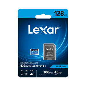 128GB Lexar® High-Performance 633X MicroSD